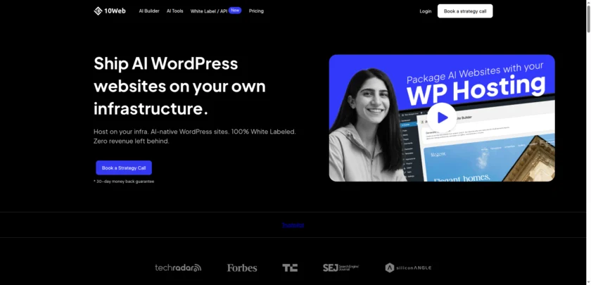 AI Website Builder integration for Hosting Providers