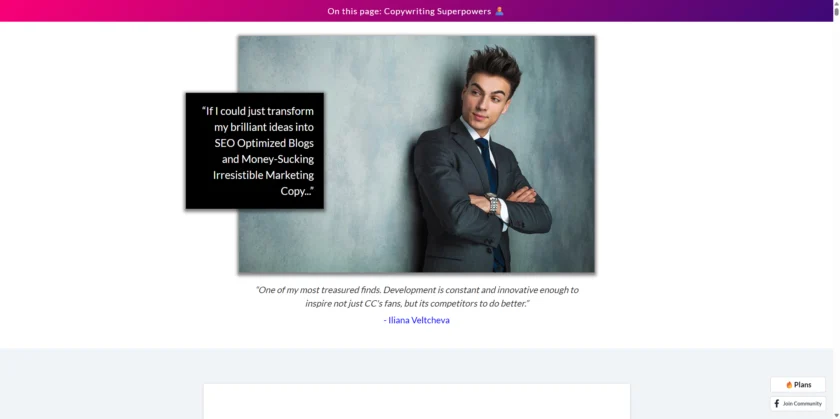 ClosersCopy Lifetime 页面展示方案与购买入口