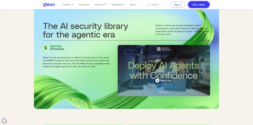 Glean 功能或平台介绍页面