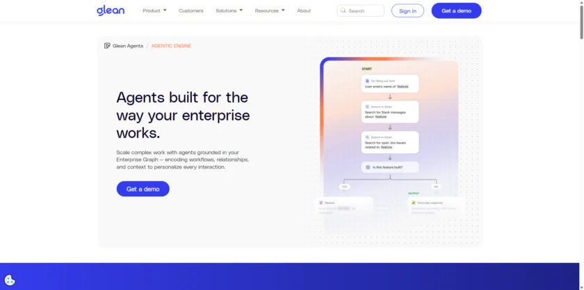 Glean 获取方式或企业能力页面