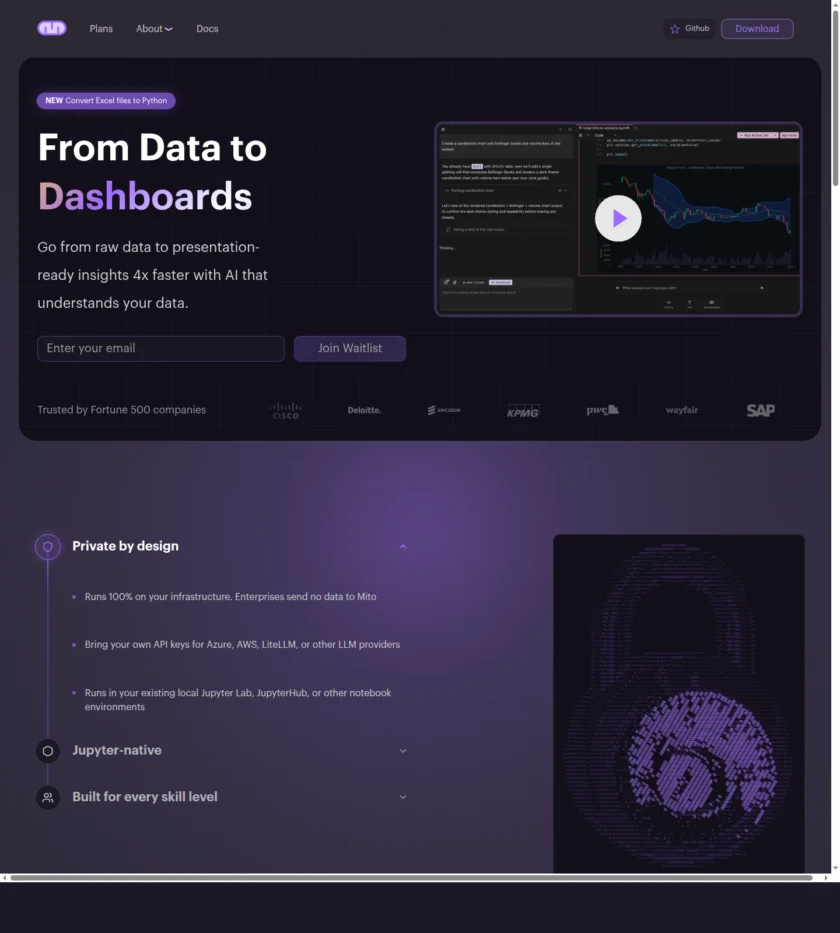 Mito 官网产品截图