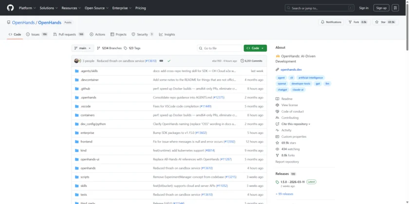 OpenHands 官方价格或商务页面