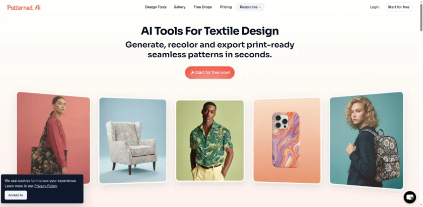 Patterned.ai 官网首页