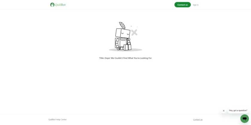 QuillBot 帮助中心展示 Plagiarism Checker 使用说明