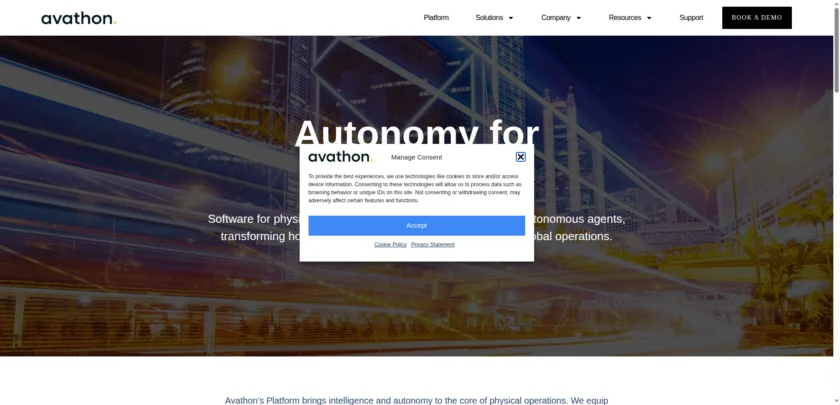 SparkCognition 现 Avathon 官网首页