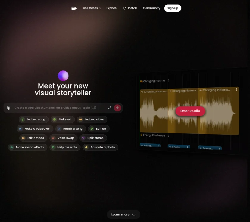 TwoShot 官网首页与 AI 创作助手入口
