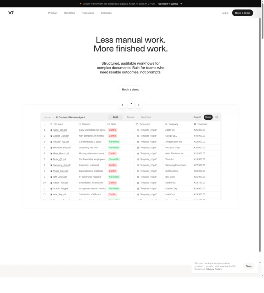 V7 官网页面截图