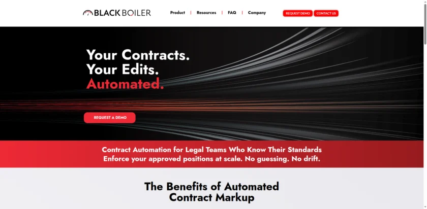 BlackBoiler 官网首页截图