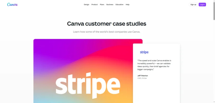 Canva customer case studies