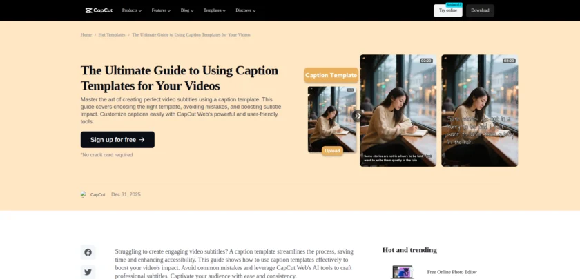 capcut-ai - How to Use Caption Templates for Perfect Video Subtitles