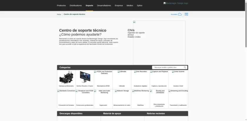 Centro de soporte técnico