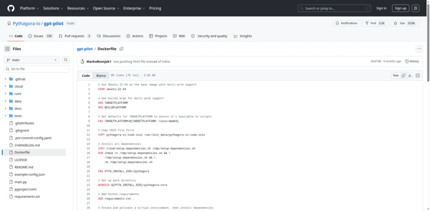 gpt-pilot/Dockerfile at main · Pythagora-io/gpt-pilot · GitHub