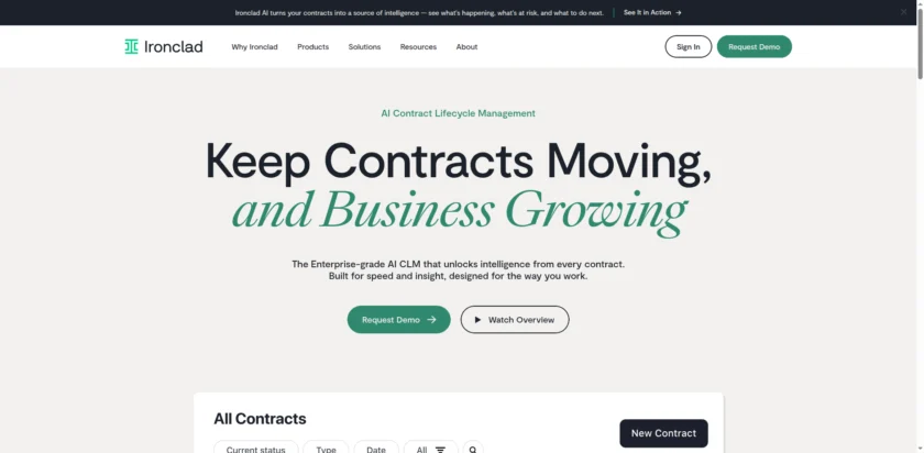 Ironclad 官网首页截图