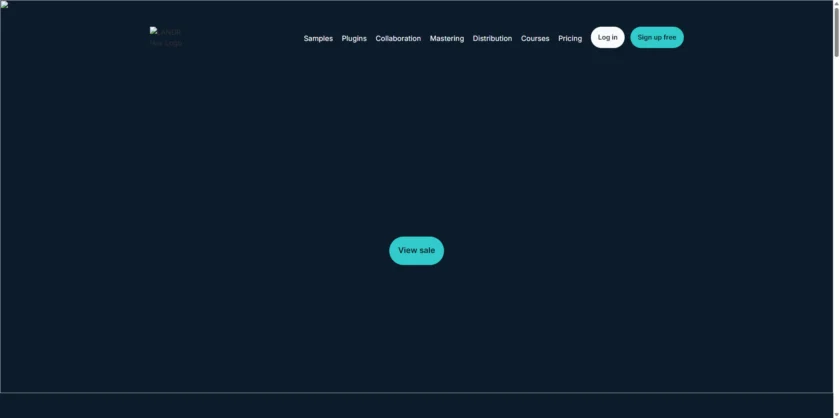 LANDR 官网首页截图