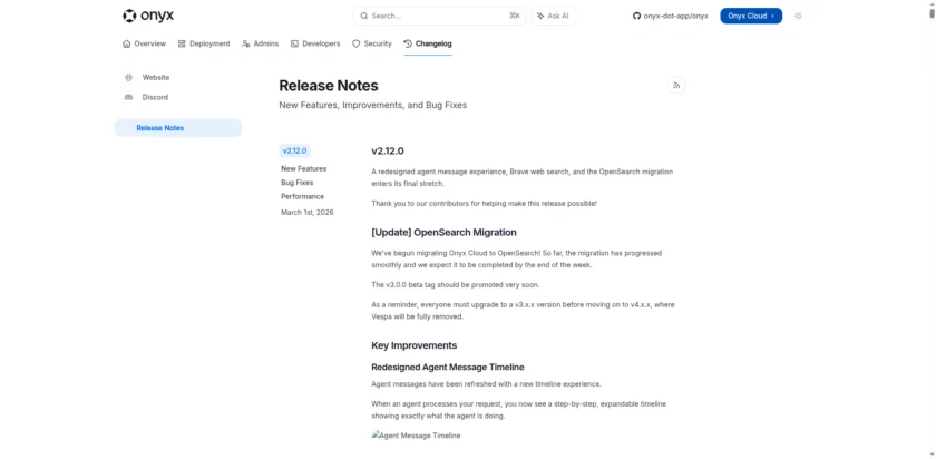 onyx - Release Notes