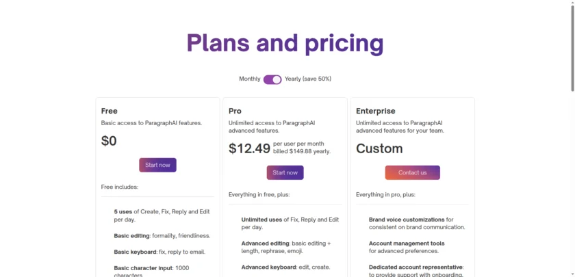 ParagraphAI Pricing: Flexible Plans for Every Writer