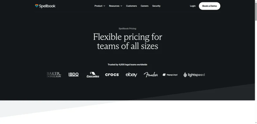 Spellbook Legal AI Pricing