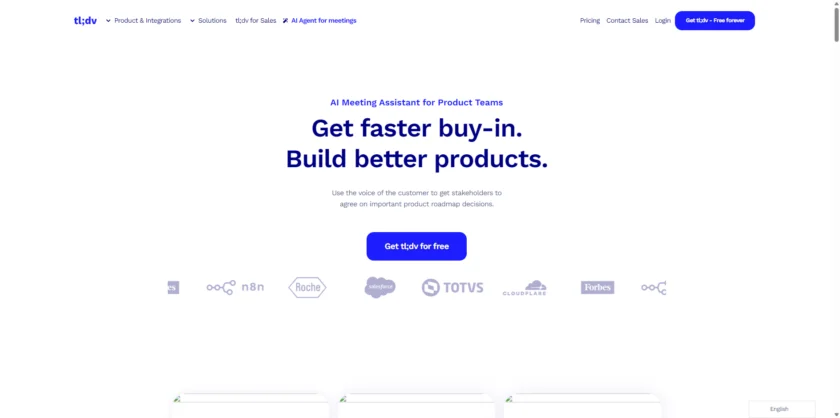 tl-dv - Get faster buy-in. Build better products