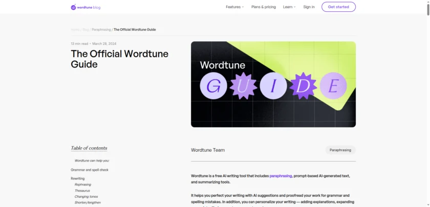 wordtune - Official Wordtune Guide