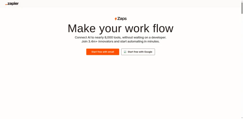 Build automated workflows with Zapier